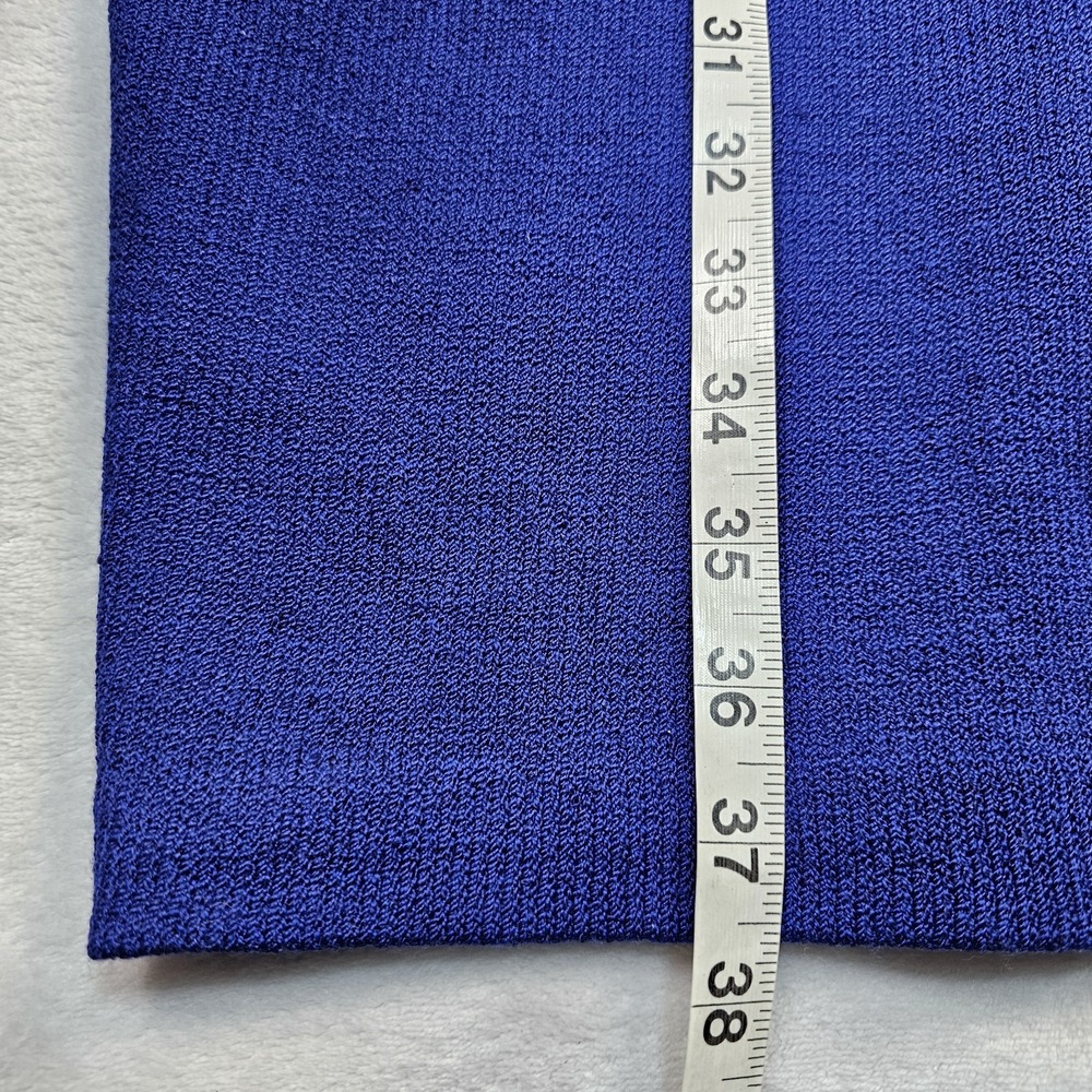 St. John Evening Sheath Dress Womens 8 Knit Mock Neck Sequin Long Sleeve USA - Picture 16 of 16